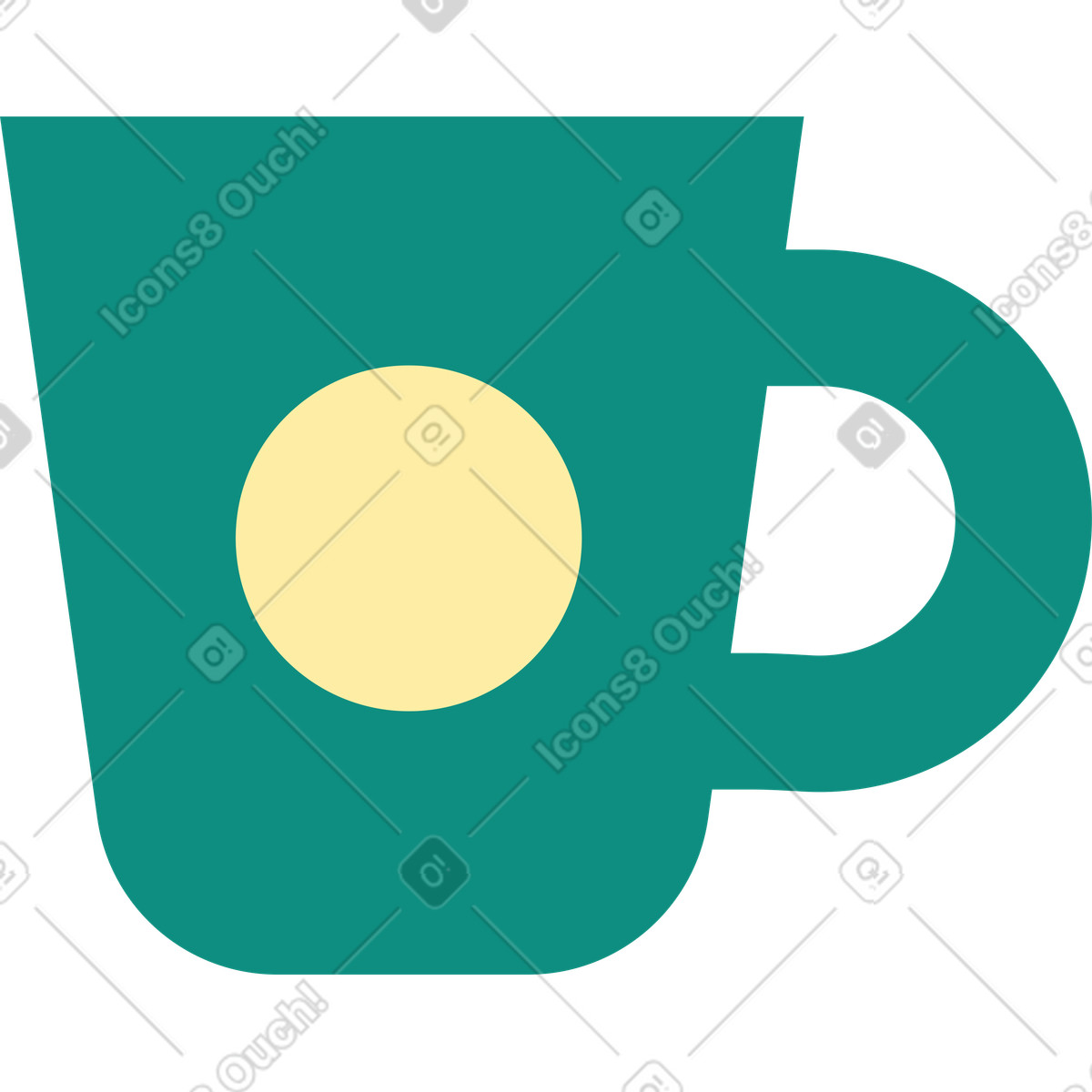 Polar スタイルの カップ のイラストをPNG、SVG形式でダウンロード