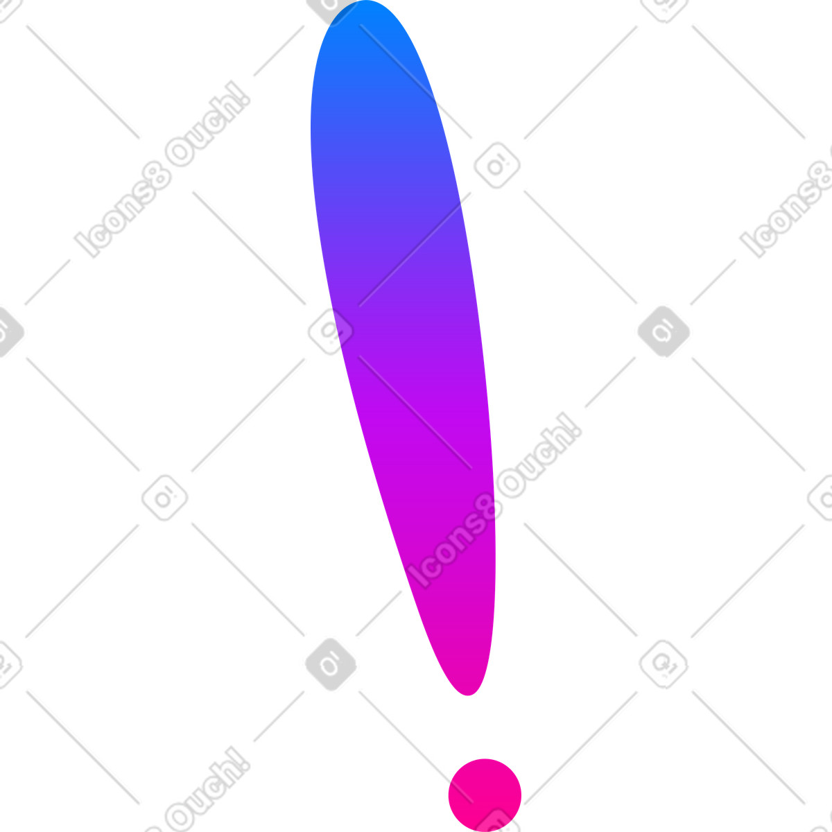 Ausruf-Illustration im Vibrant-Stil als Download in PNG, SVG