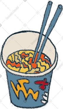 젓가락으로 인스턴트 라면 PNG, SVG