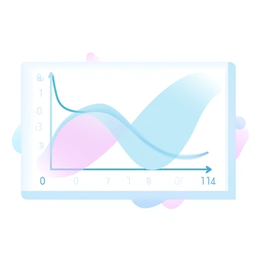 A colorful graph displays a parabolic curve with a clear vertex positioned at the lowest point. The curve has distinct intercepts where it crosses the x-axis and y-axis. The background features a gradient of pastel colors that enhances the visibility of the graph. The axes are marked with numbers to indicate scale, and the parabolic curve is highlighted with different vibrant shades, creating an engaging visual representation of the data.