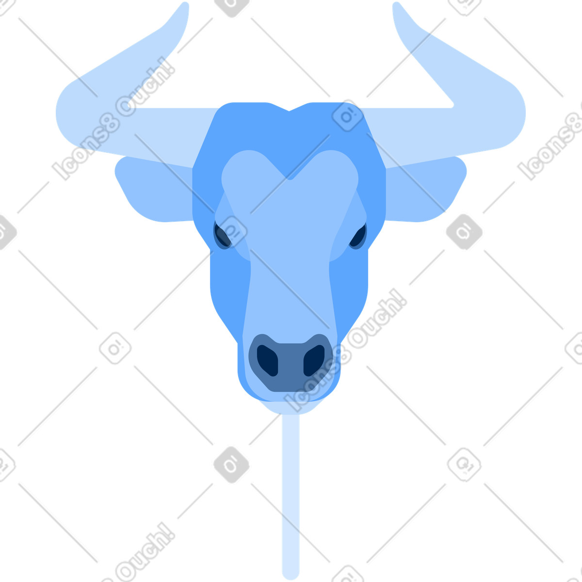 下载 Urban 风格的 公牛面具 插画，支持 PNG、SVG 格式