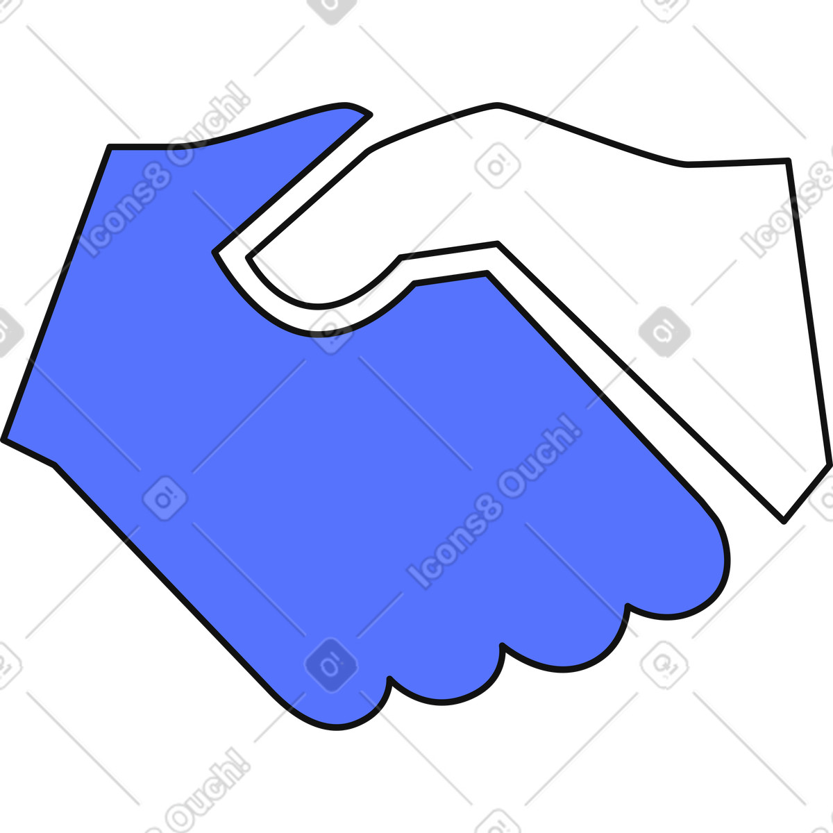 Ilustración Handshake for business agreement partnership and successful collaboration deal en estilo Main a descargar en PNG y SVG