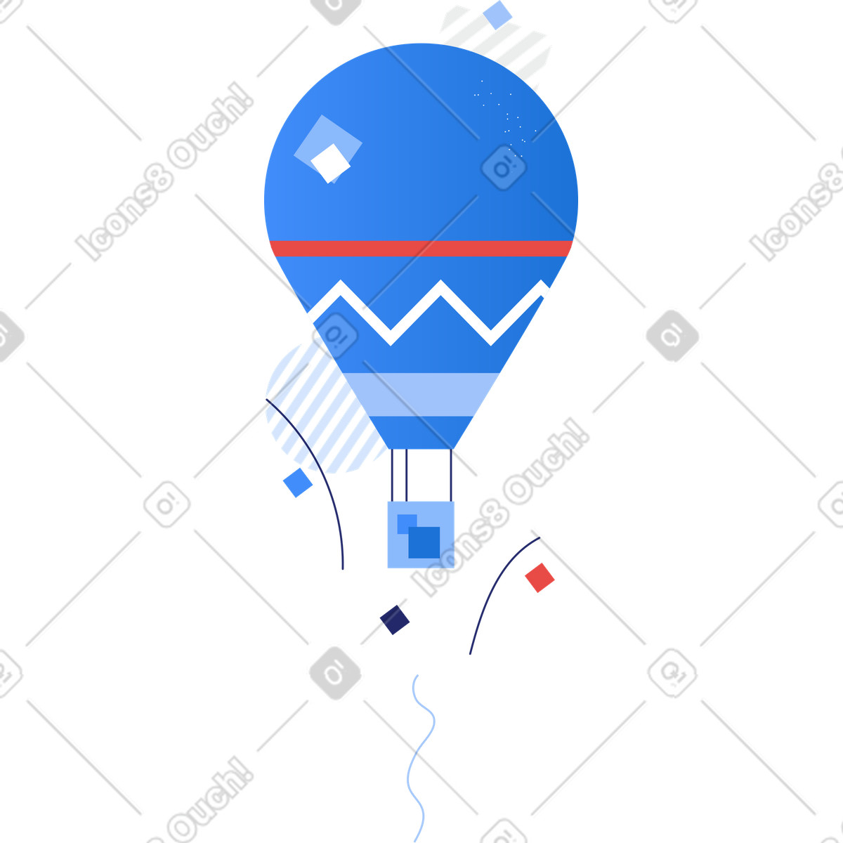 Palloncino illustrazione in stile Clip scarica in PNG, SVG