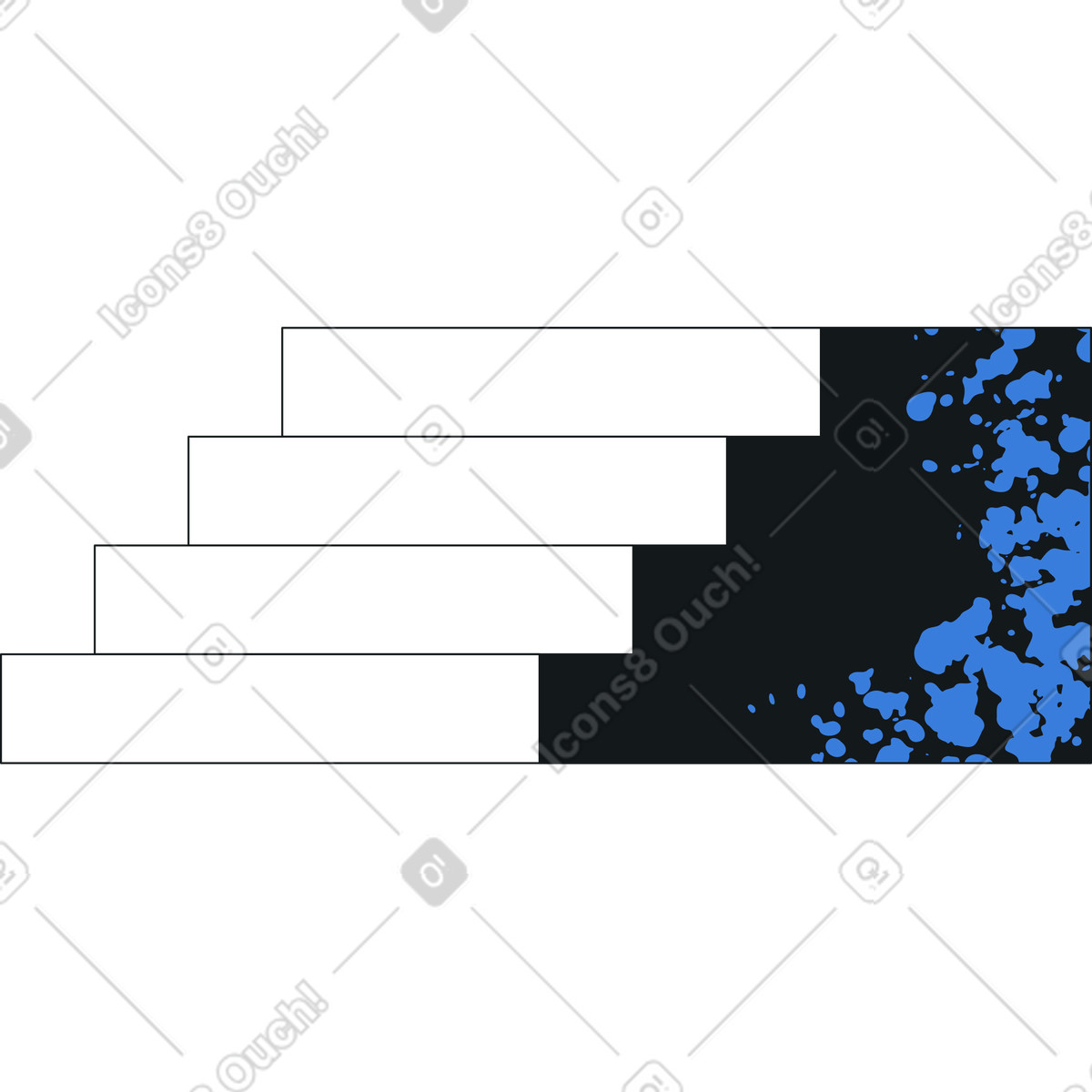 Le scale illustrazione in stile Midnight scarica in PNG, SVG