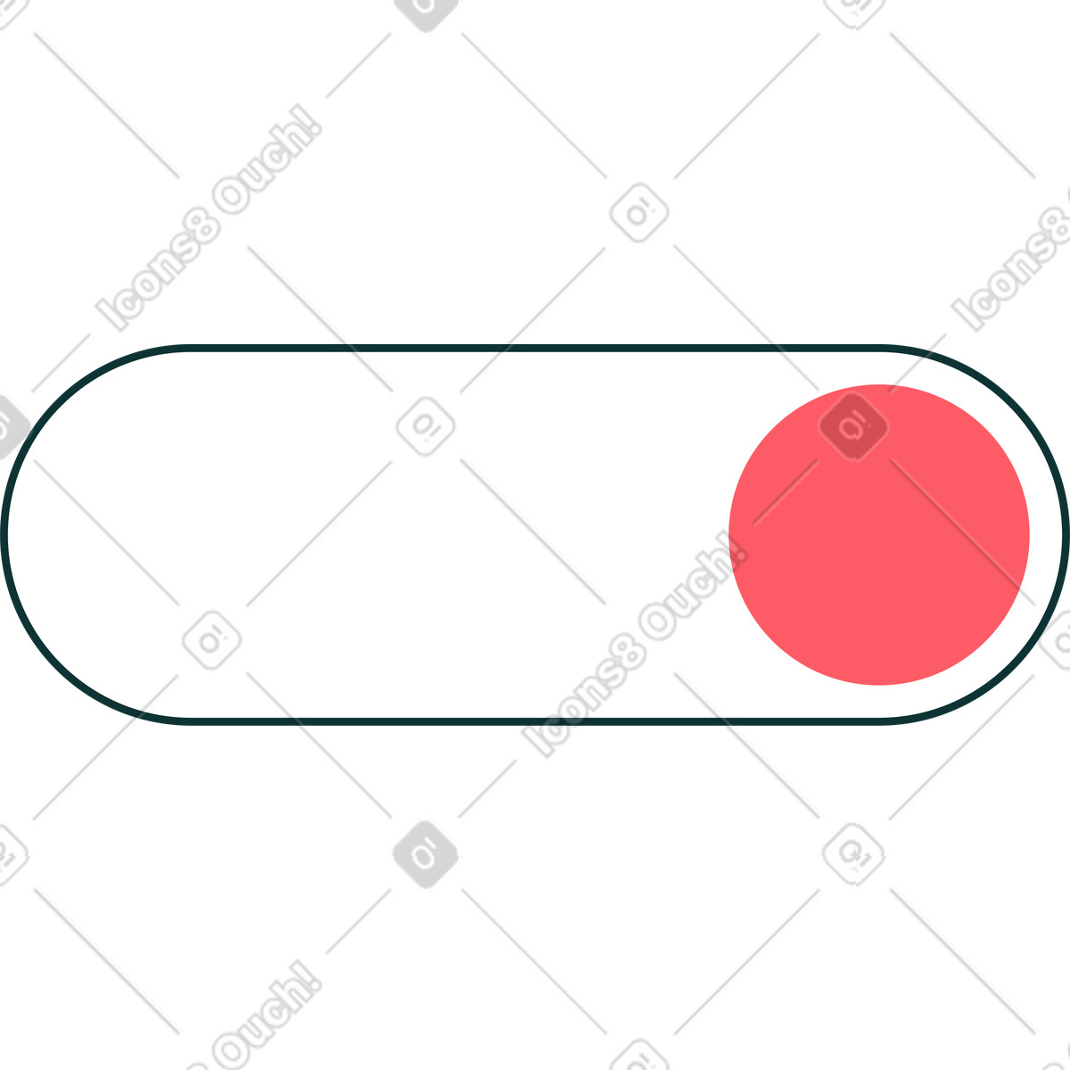 White and red slider illustration in Florid style download in PNG, SVG