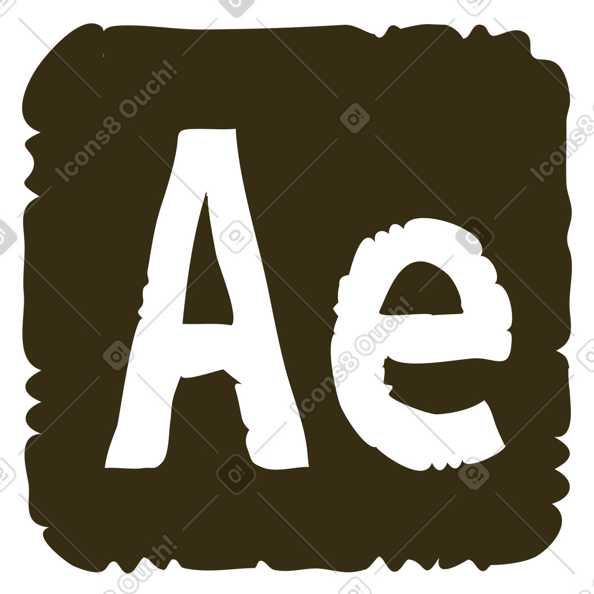 Ilustración Logotipo de adobe after effects en estilo Bermuda a descargar en PNG y SVG