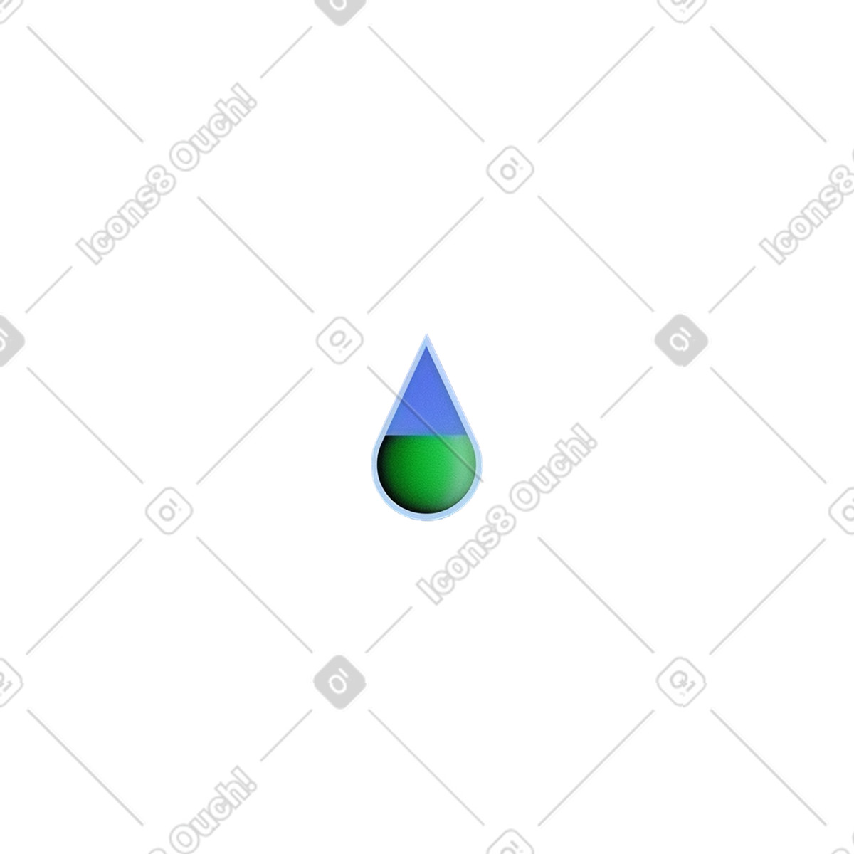 Illustration Goutte de liquide dans le style Grainy à télécharger aux formats PNG, SVG