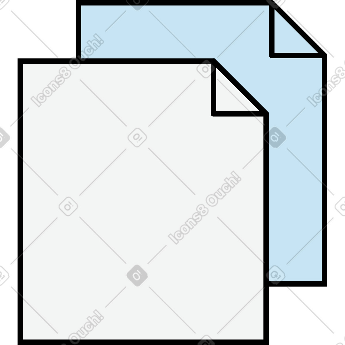 Illustration Copie dans le style Kindy à télécharger aux formats PNG, SVG