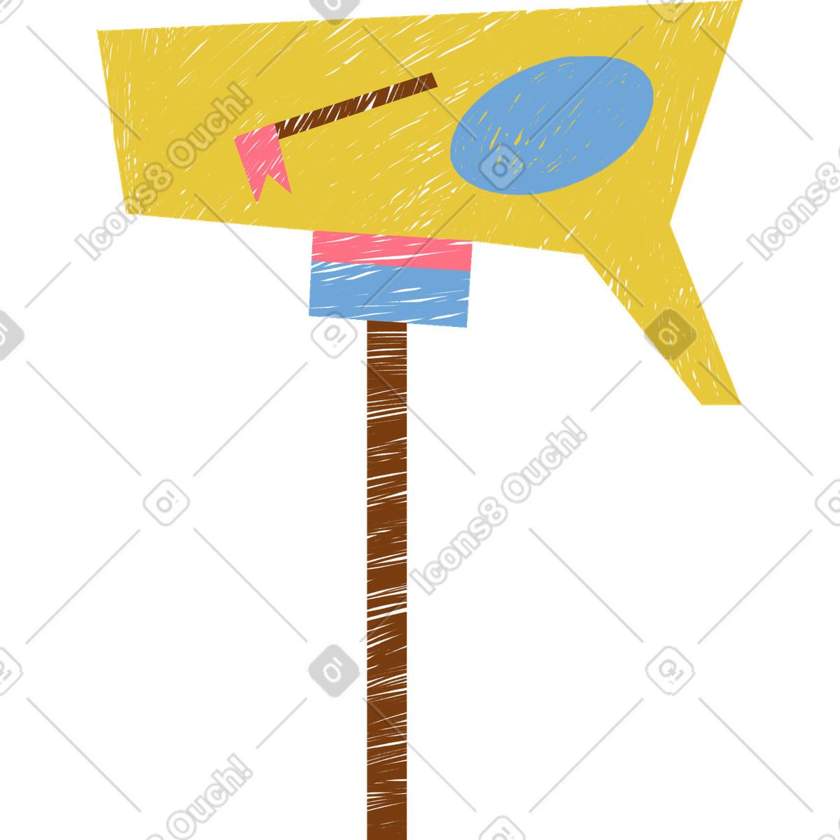 Cassetta postale illustrazione in stile Sleepy scarica in PNG, SVG