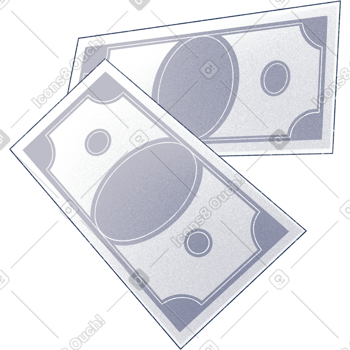 下载 Haze 风格的 钞票 插画，支持 PNG、SVG 格式