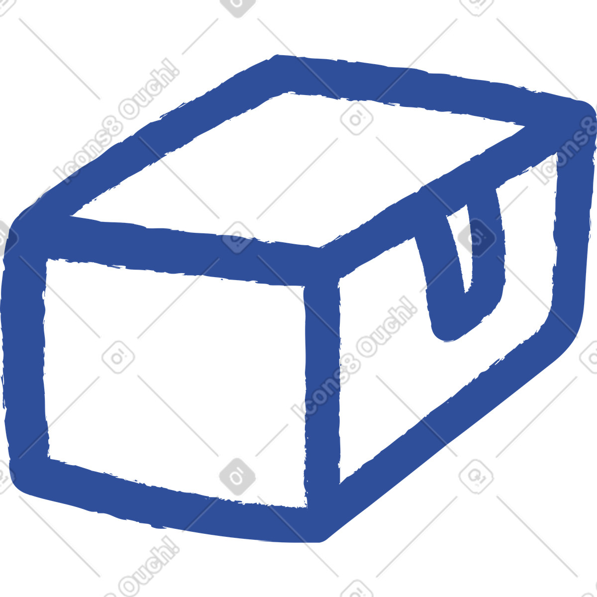 Box illustration in Lime style download in PNG, SVG