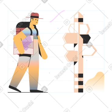 Navigation post PNG, SVG