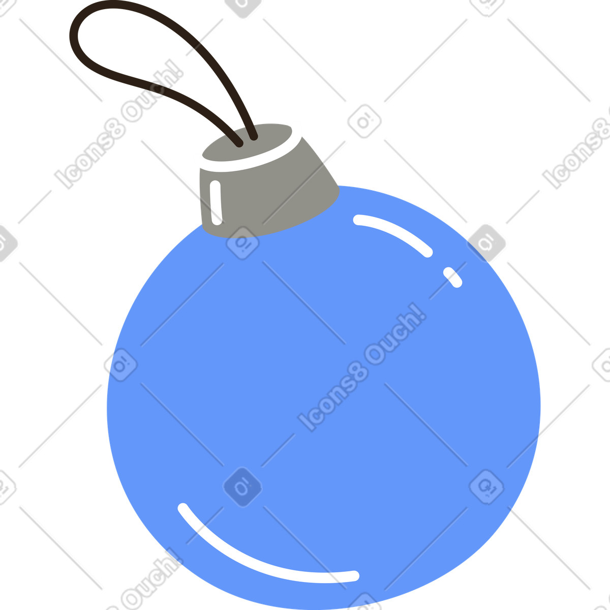 Ilustración Decoración navideña en estilo Plain a descargar en PNG y SVG