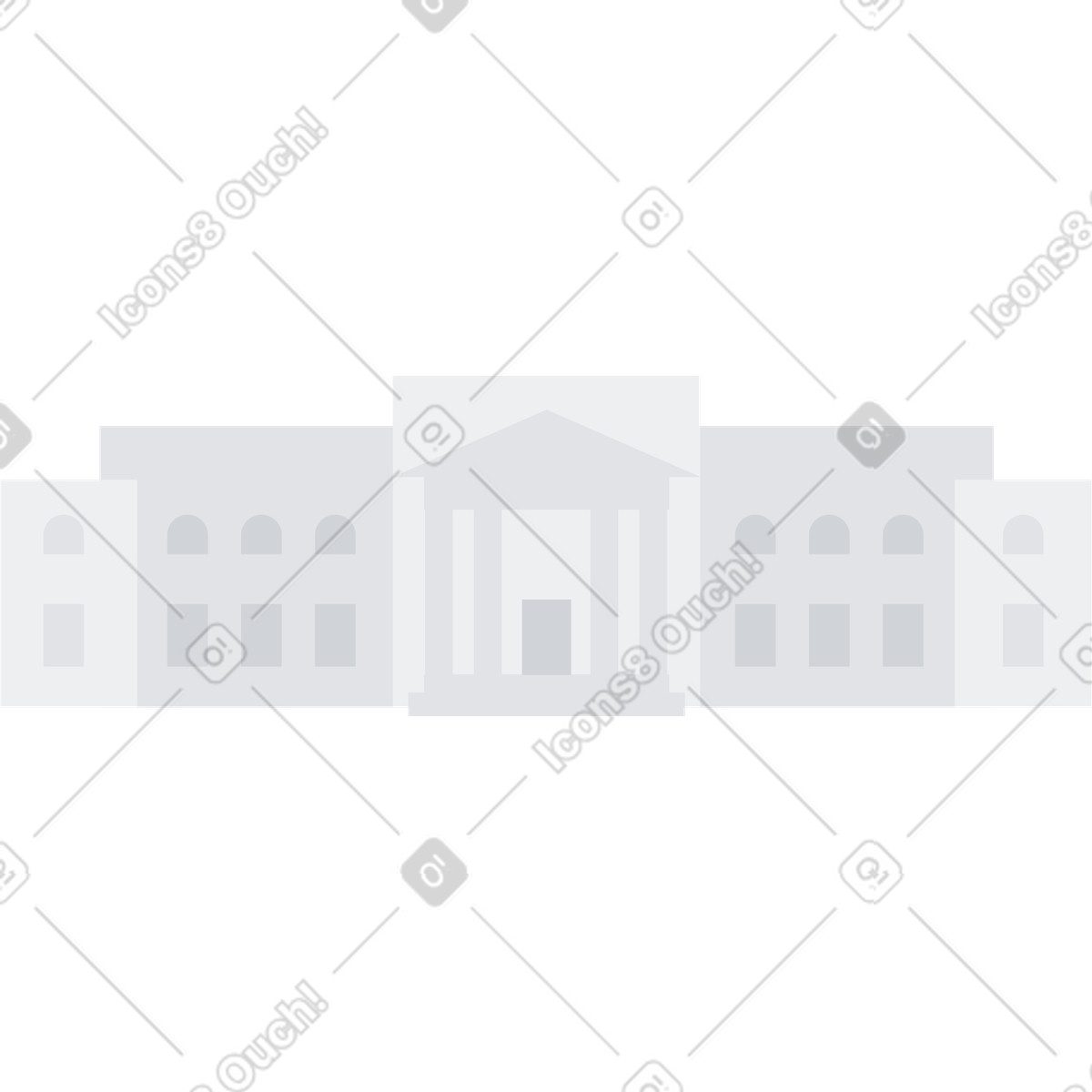 下载 Urban 风格的 大学建筑背景 插画，支持 PNG、SVG 格式