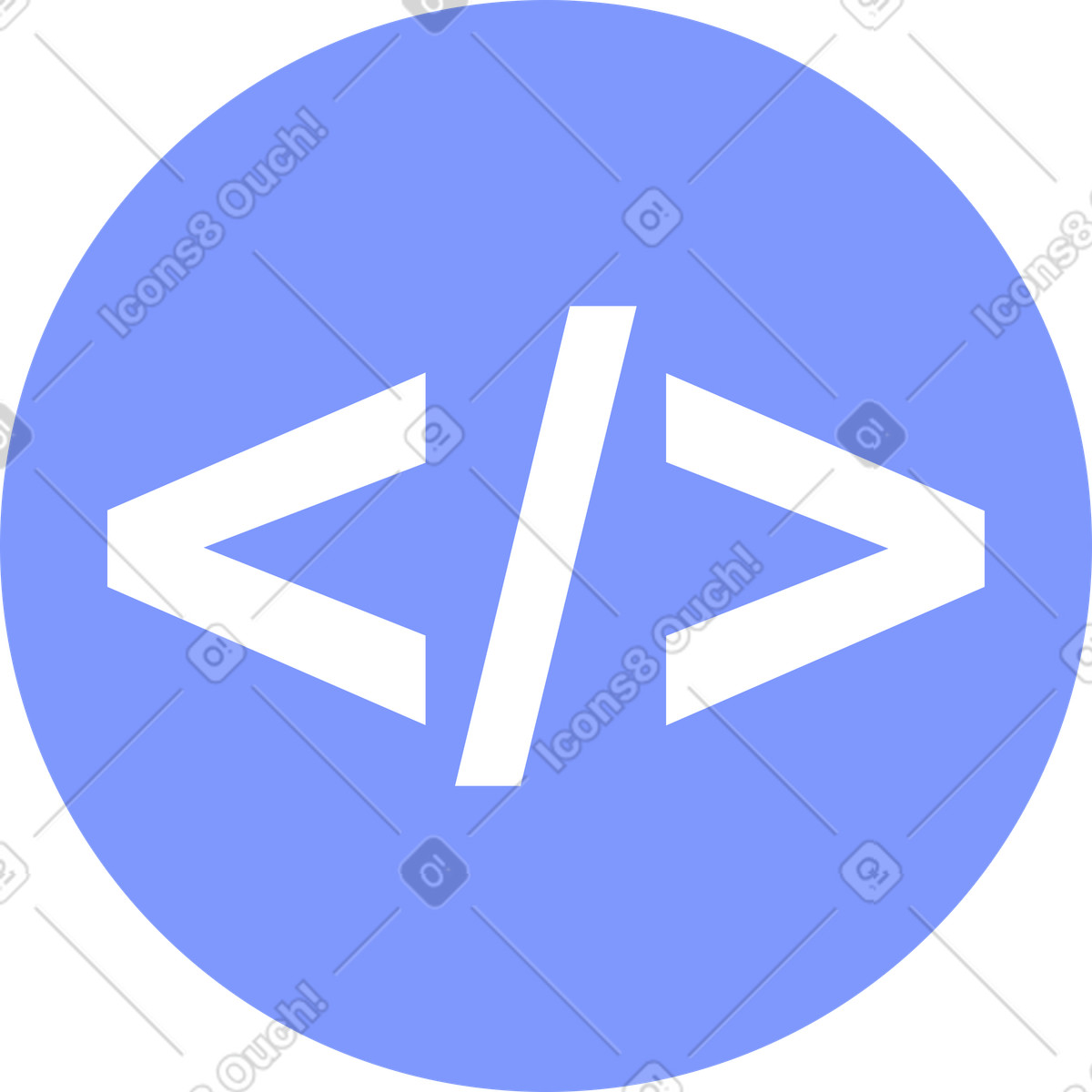 Code icon illustration in System style download in PNG, SVG