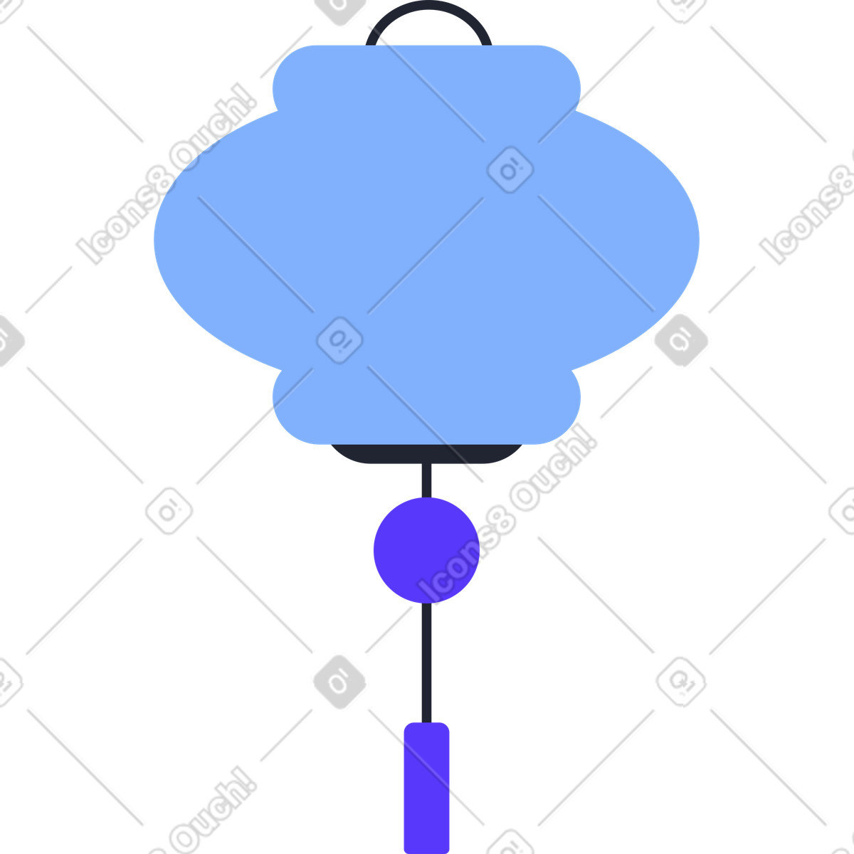 下载 Pablita 风格的 灯笼 插画，支持 PNG、SVG 格式