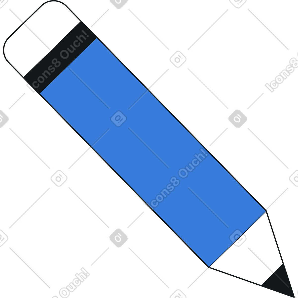 Pencil illustration in Midnight style download in PNG, SVG