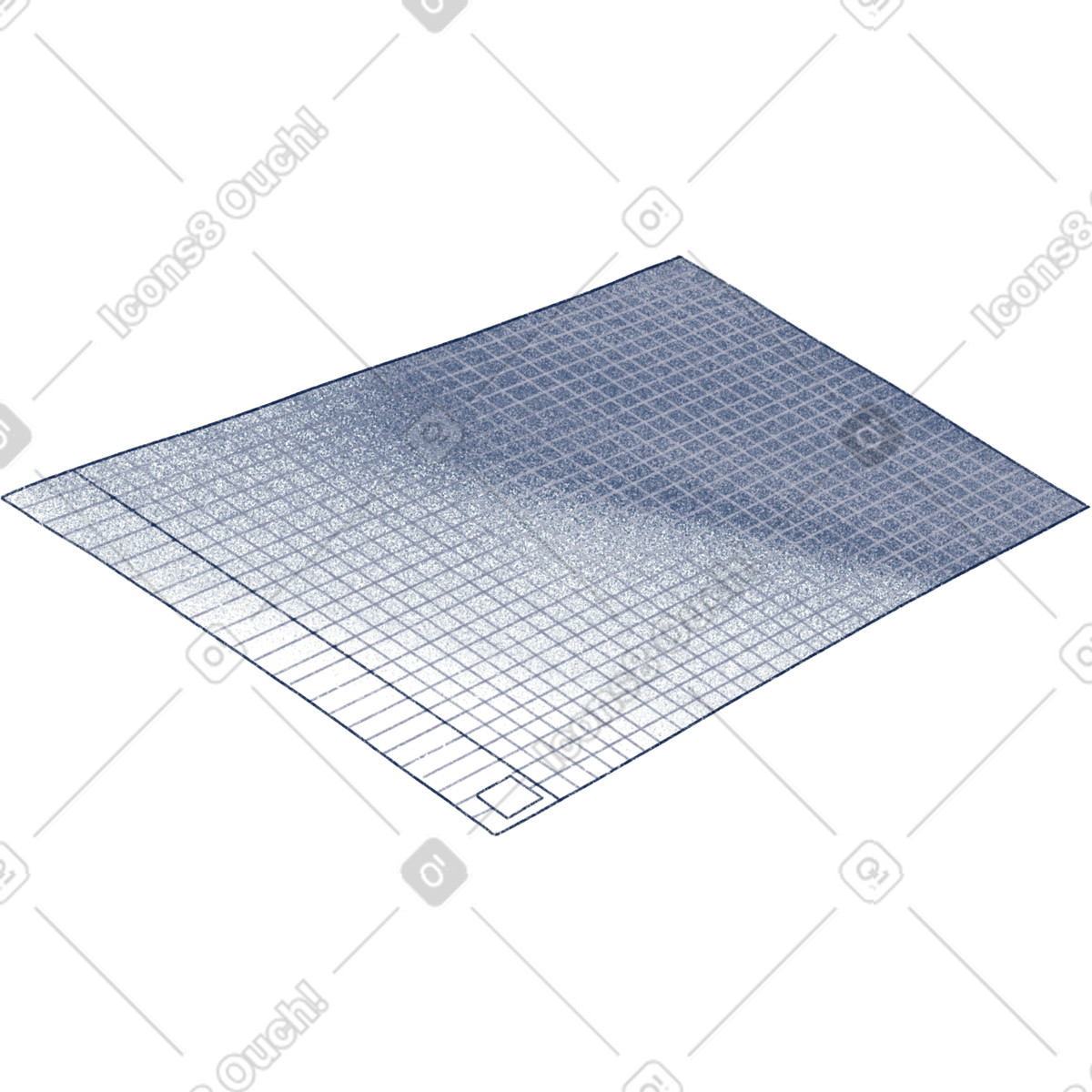 Ein blatt papier-Illustration im Haze-Stil als Download in PNG, SVG