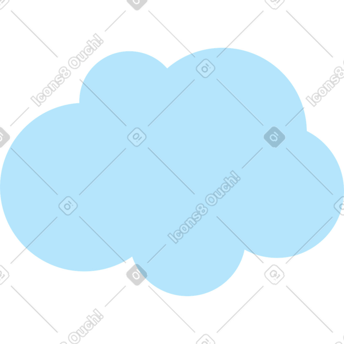 下载 Droll 风格的 蓝云 插画，支持 PNG、SVG 格式