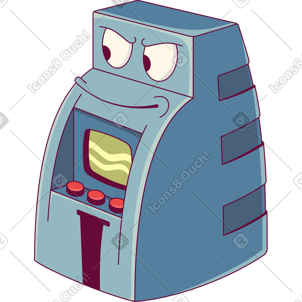 Ilustração de Máquina atm em no estilo Handy para baixar em PNG, SVG
