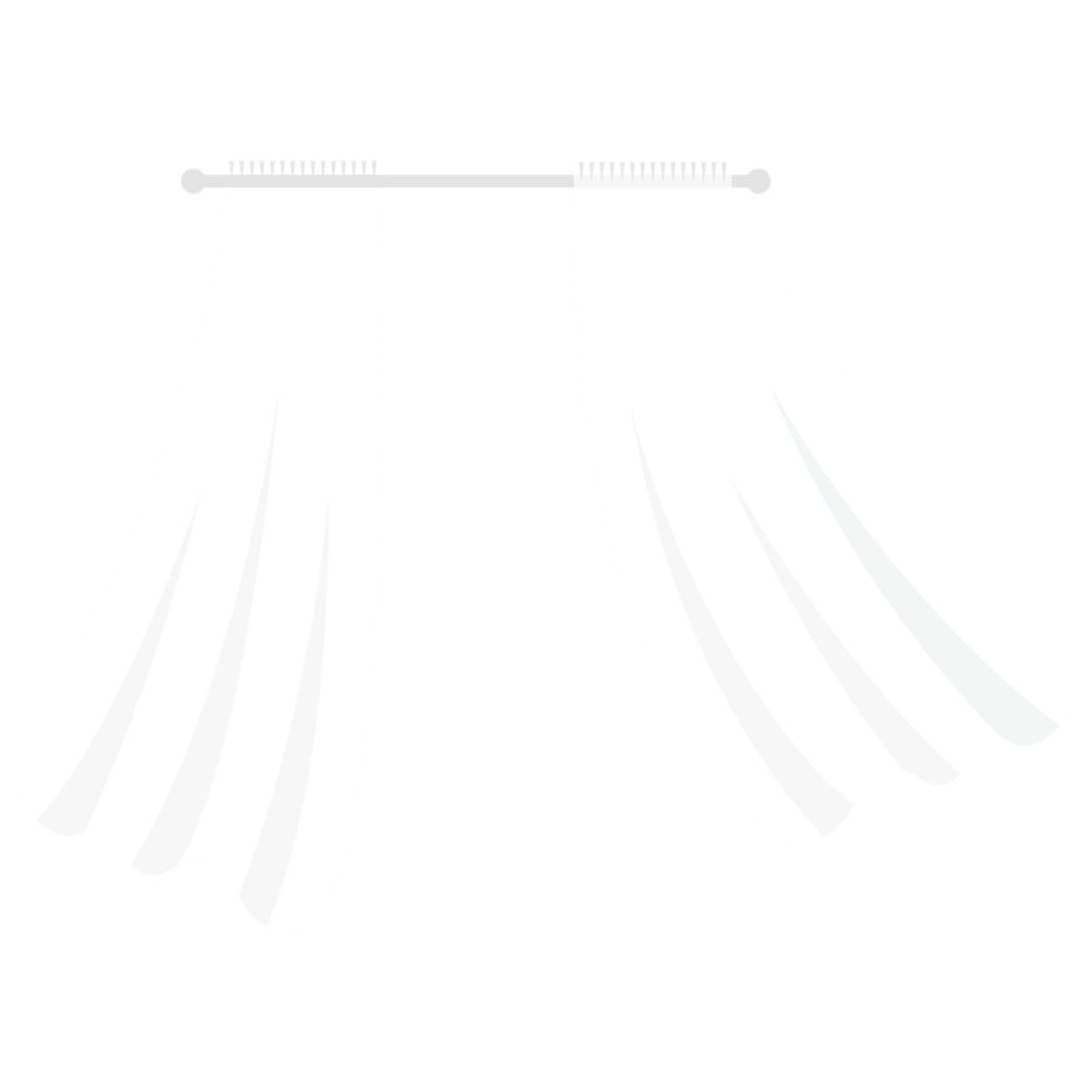 Curtain waving-Illustration im Fogg-Stil als Download in PNG, SVG