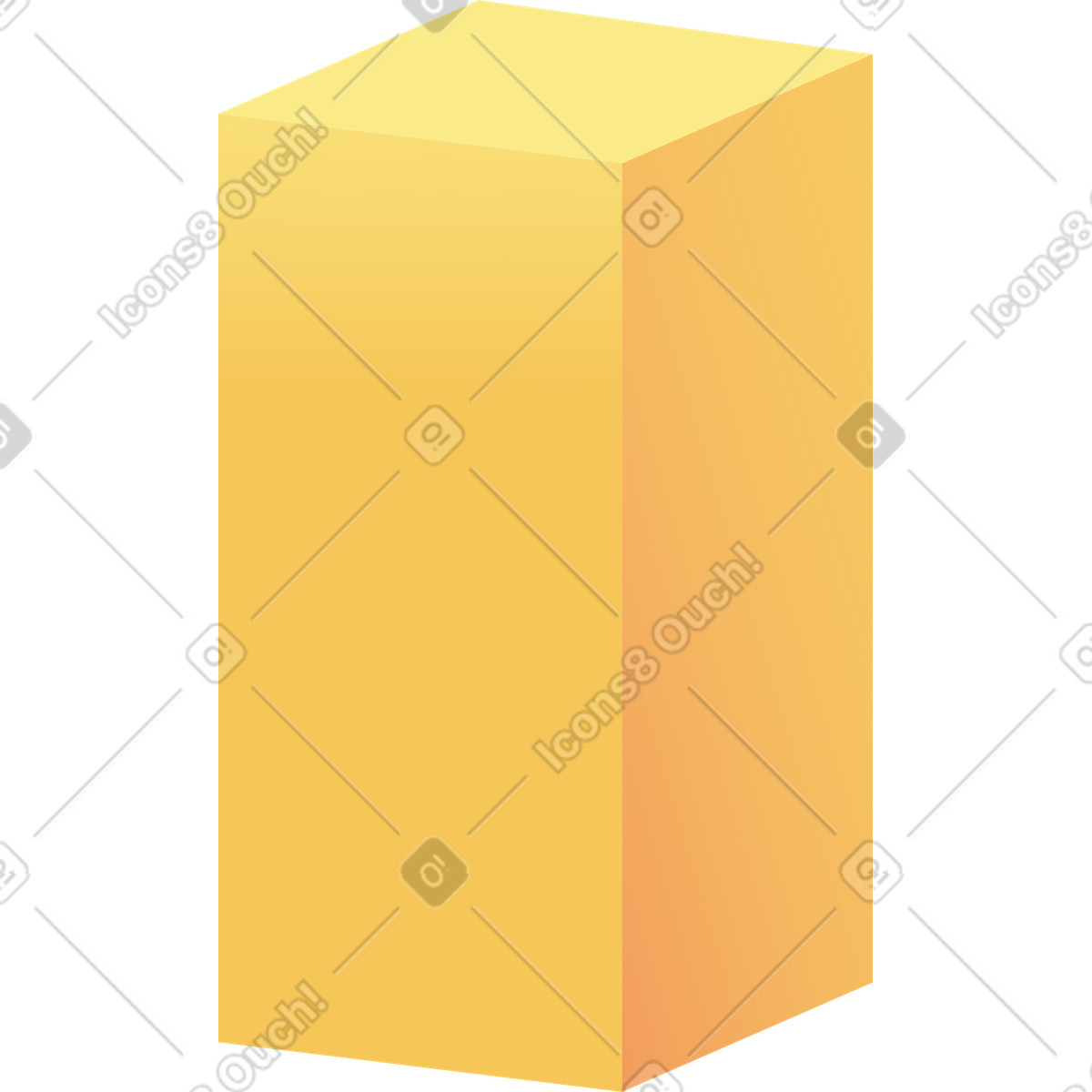 Ilustração de Coluna amarela em no estilo Levels para baixar em PNG, SVG