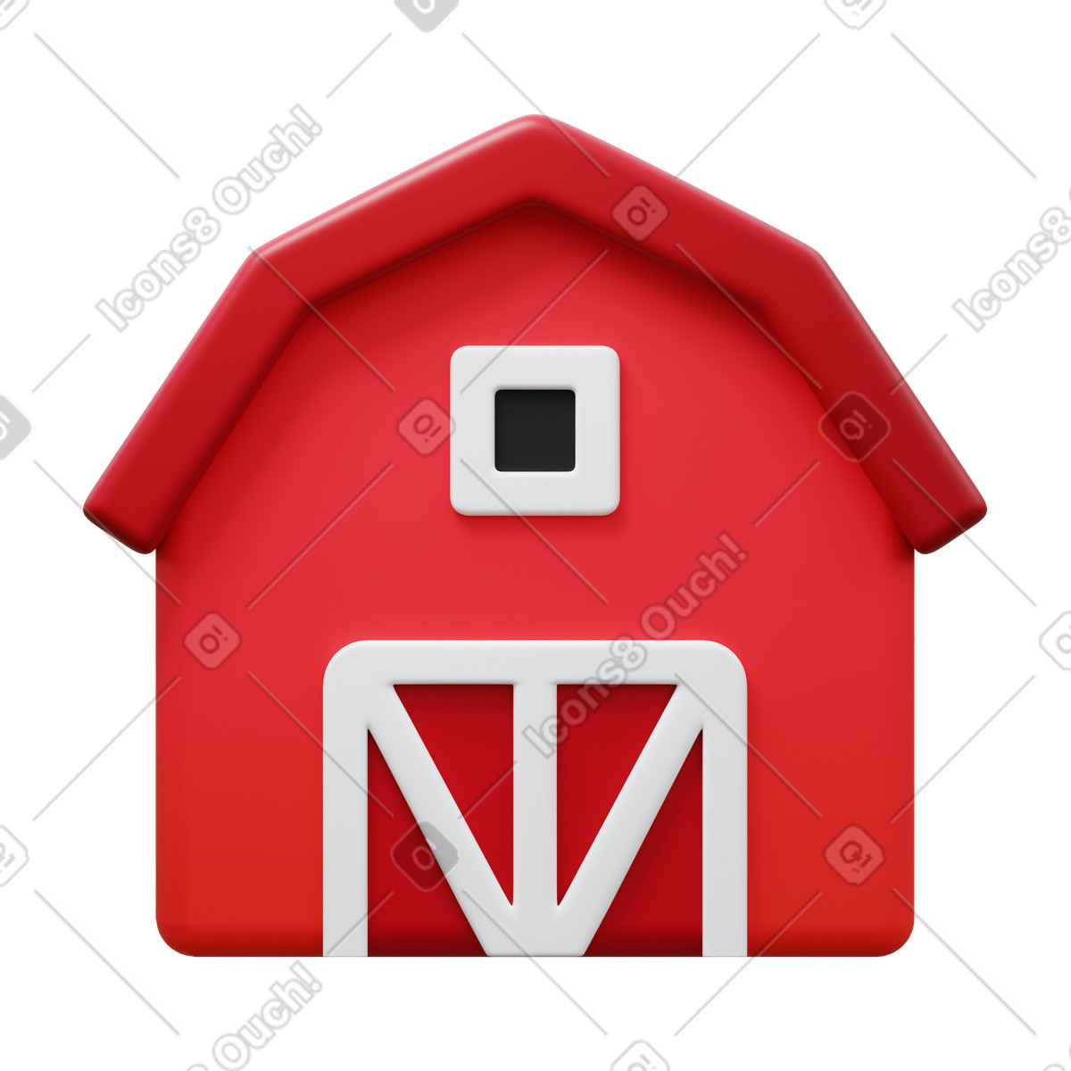 Farm-Illustration im 3D Fluency-Stil als Download in PNG, SVG