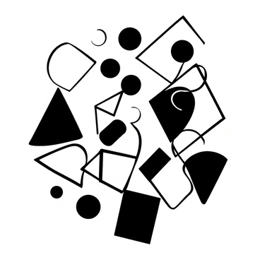 A geometric design with shapes that are distorted and misaligned, creating an intriguing pattern.