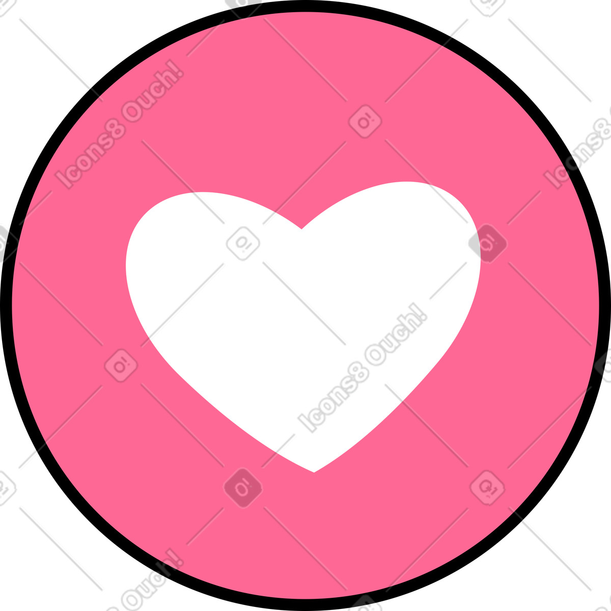 Pink heart like icon animated illustration in Bloom style download in GIF, Lottie (JSON), AE