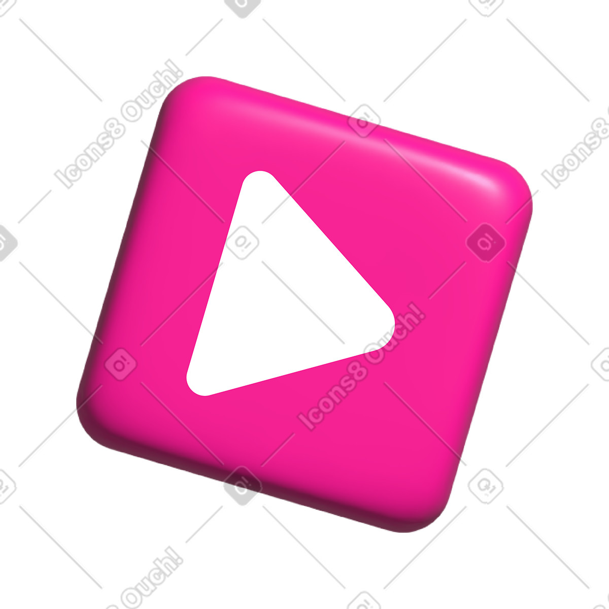 Wiedergabesymbol-Illustration im Pop-Stil als Download in PNG, SVG