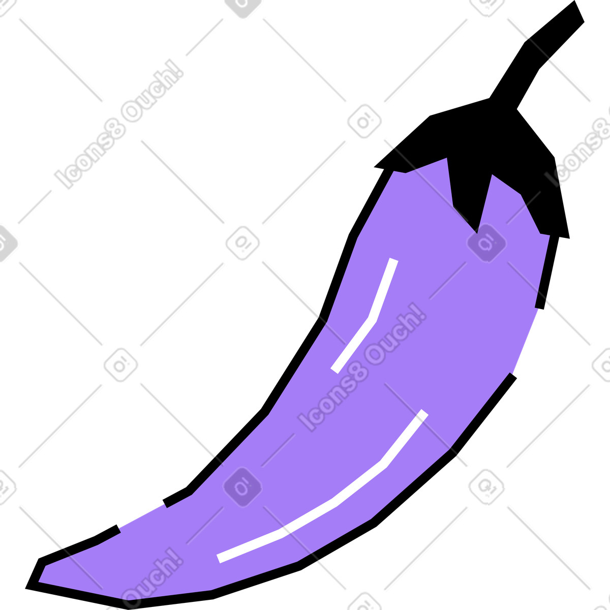Ilustração de Pimenta em no estilo Amethyst para baixar em PNG, SVG