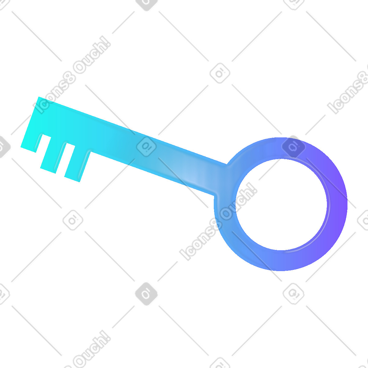 Taste mit farbverlauf-Illustration im Pure-Stil als Download in PNG, SVG