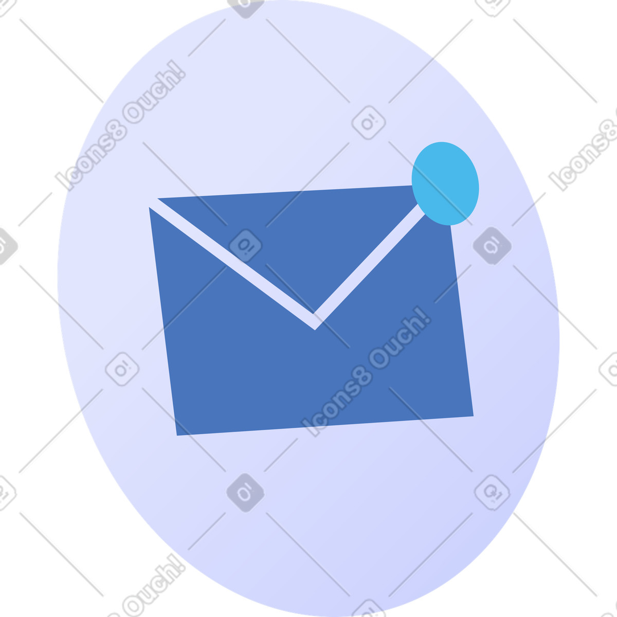 Ilustração de Novo ícone e-mail em no estilo Quantum para baixar em PNG, SVG