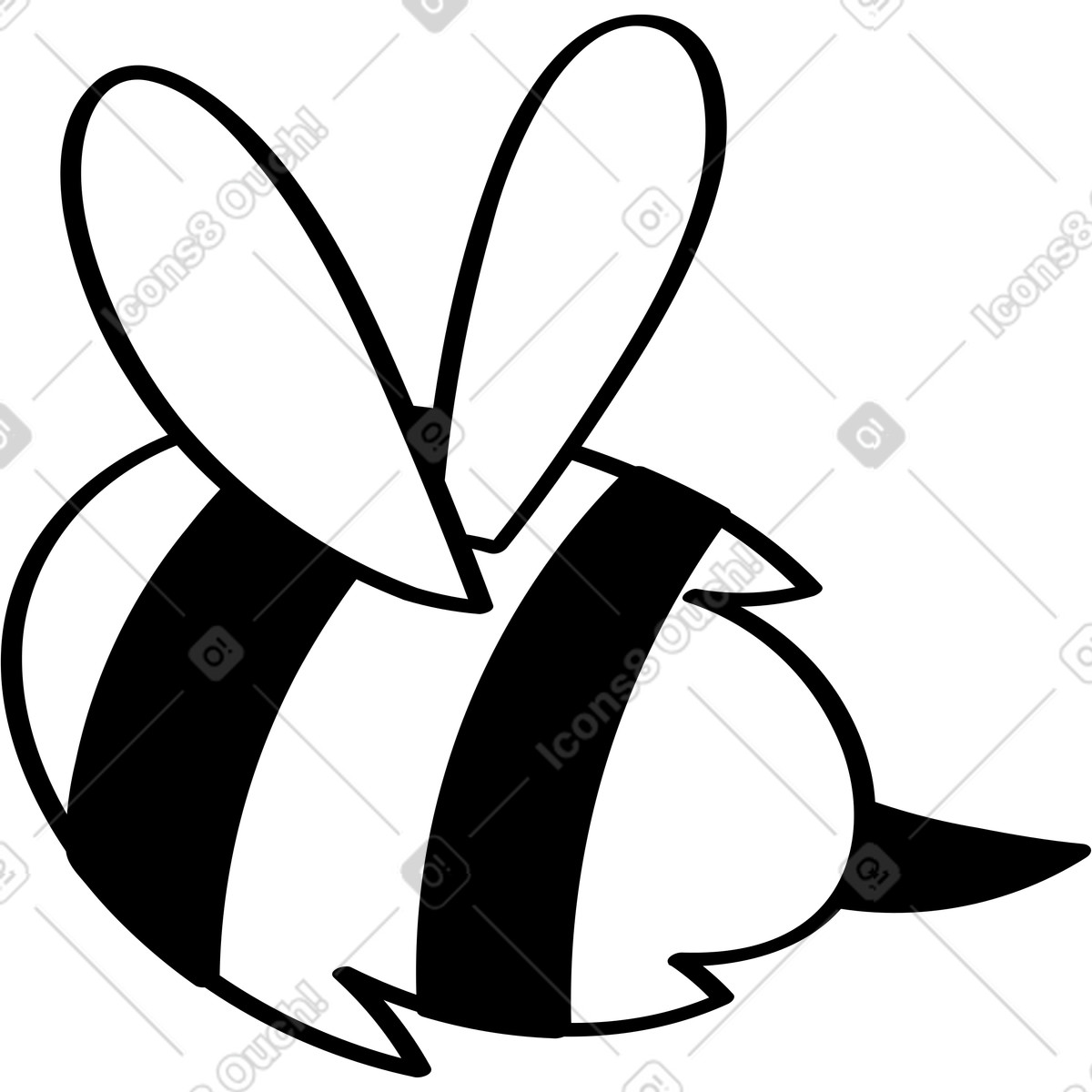 Bee illustration featuring clipart design for bees graphic art vectors