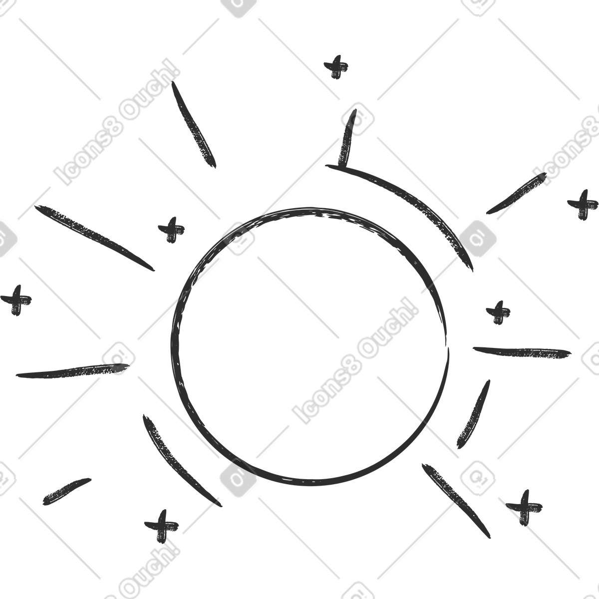 Ilustração de Halo luz em no estilo Graphite para baixar em PNG, SVG