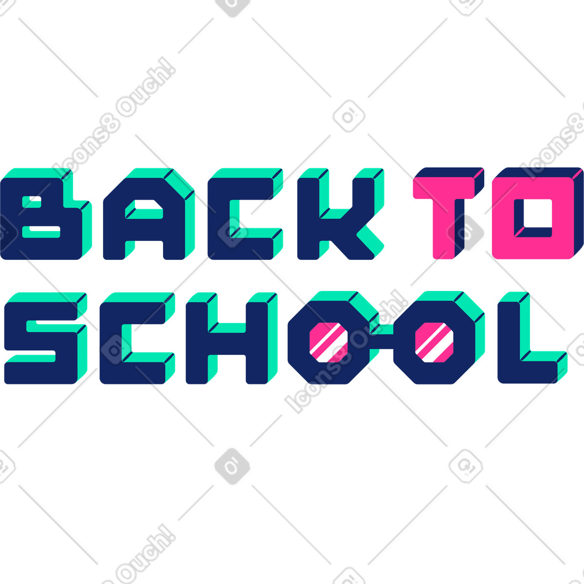 Illustration Retour à l'école dans le style Cyborg télécharger aux formats PNG, SVG