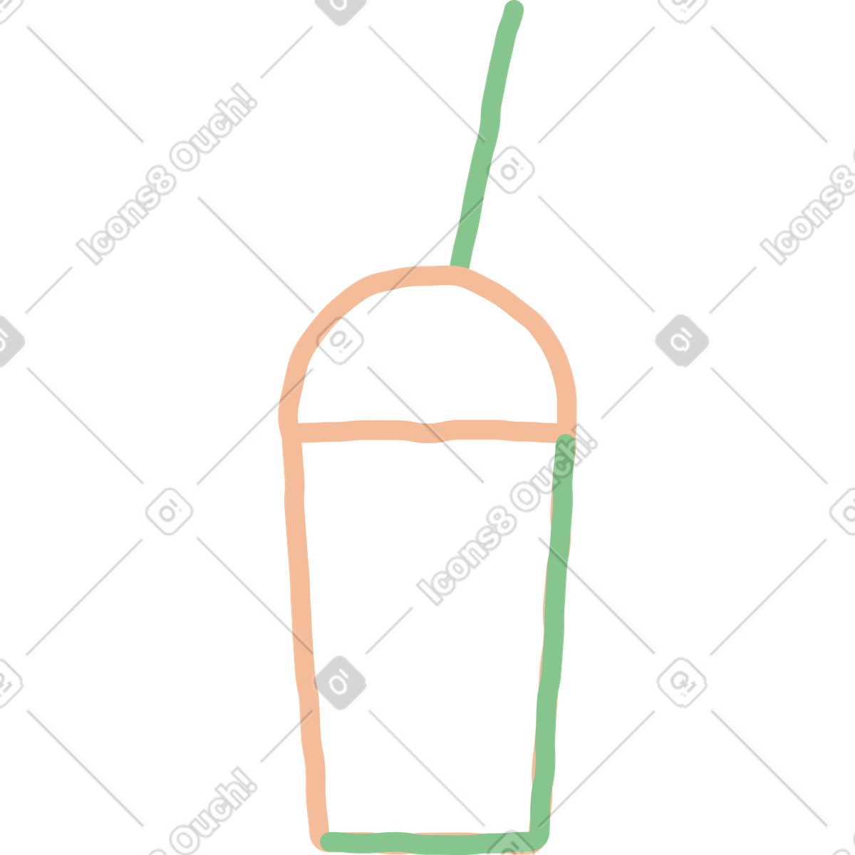 下载 Stripy 风格的 奶昔 插画，支持 PNG、SVG 格式