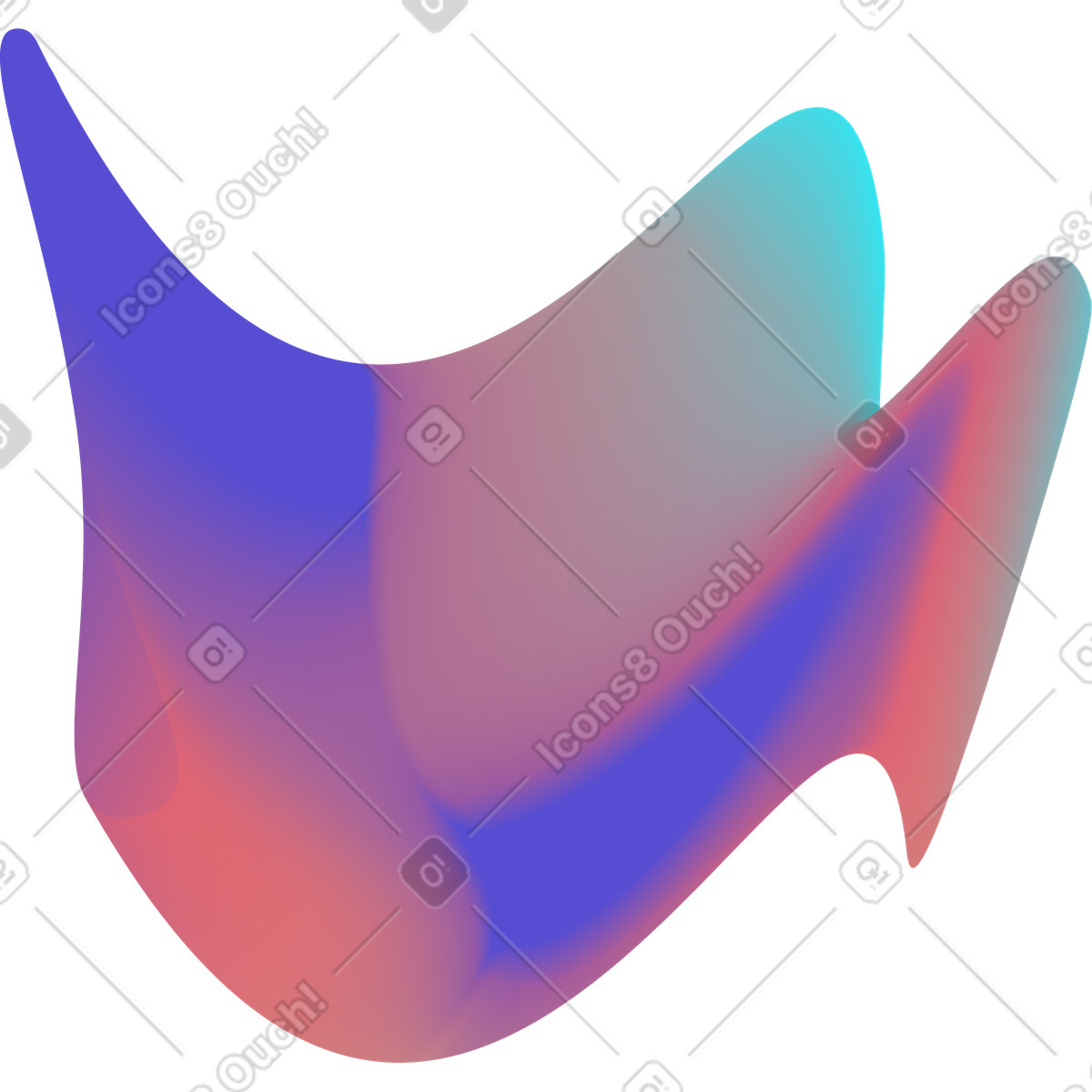 Colorful spot illustrazione in stile Forms scarica in PNG, SVG