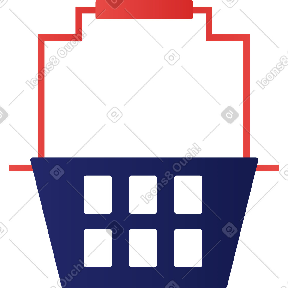 Ilustração de Carrinho compras em no estilo Clip para baixar em PNG, SVG