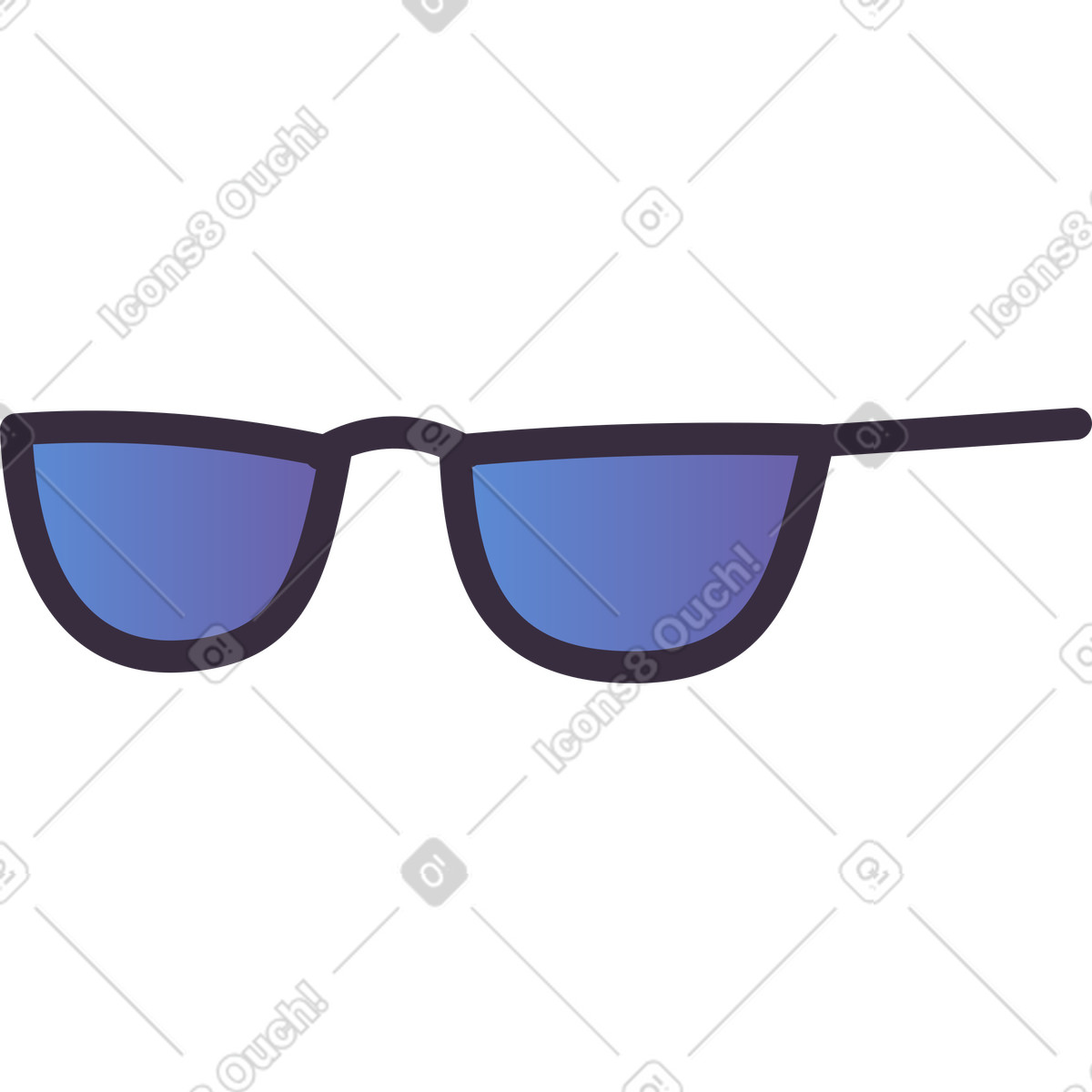 Ilustração de Oculos escuros em no estilo Pale para baixar em PNG, SVG