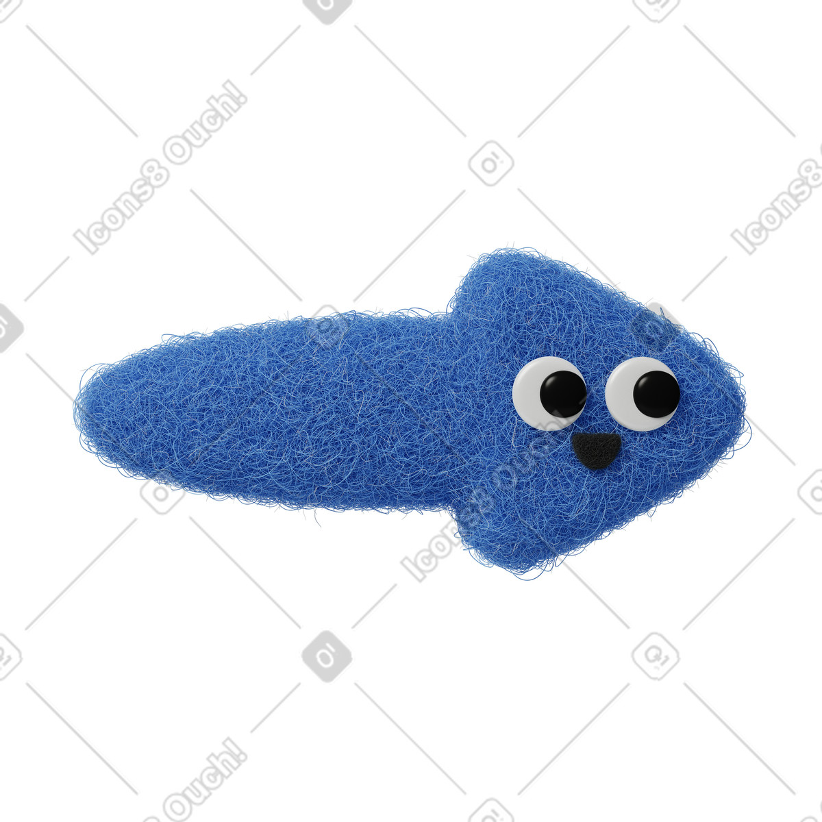 Иллюстрация Blue right arrow в стиле Fuzzy — скачать в форматах PNG, SVG