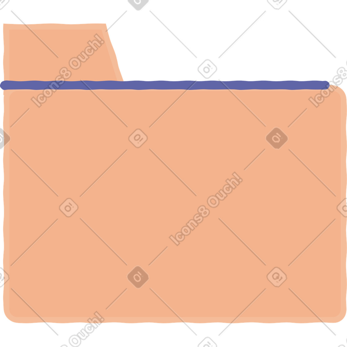 Иллюстрация Папка в стиле Stripy — скачать в форматах PNG, SVG