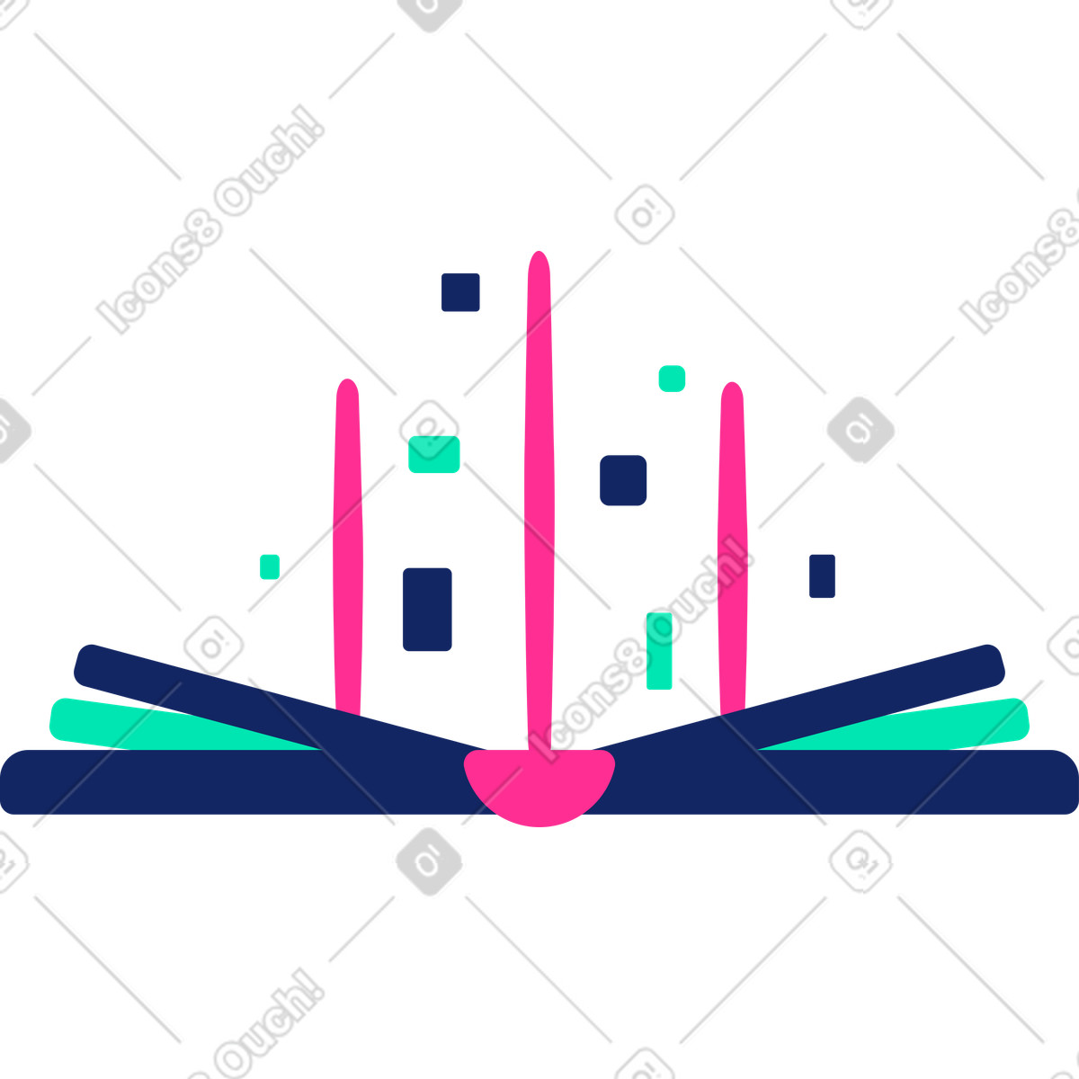 Buch-Illustration im Cyborg-Stil als Download in PNG, SVG