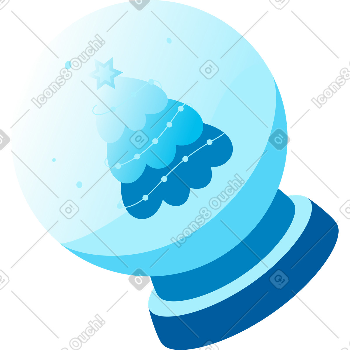 下载 Icy 风格的 雪球 插画，支持 PNG、SVG 格式