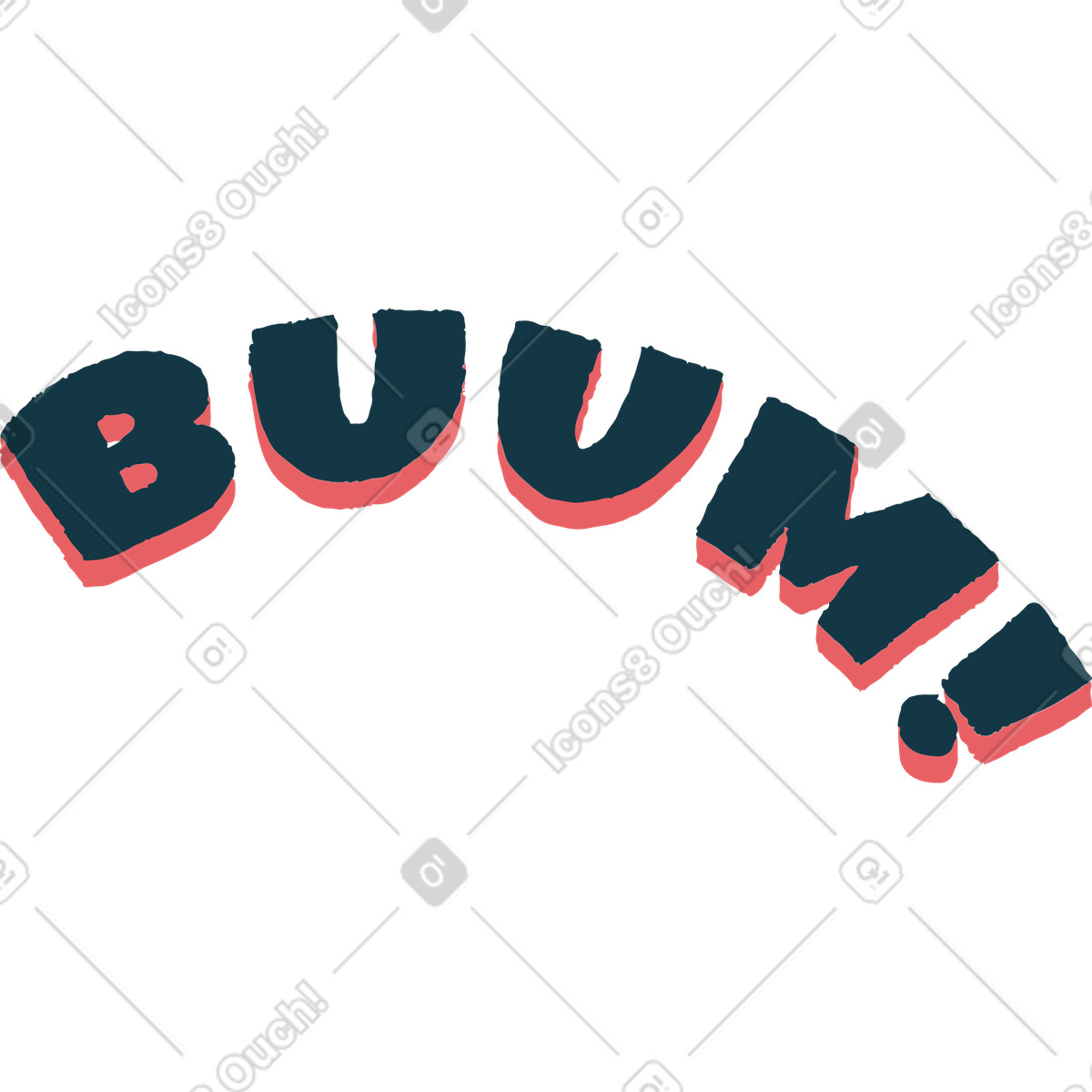 Boom illustrazione in stile Flamenco scarica in PNG, SVG