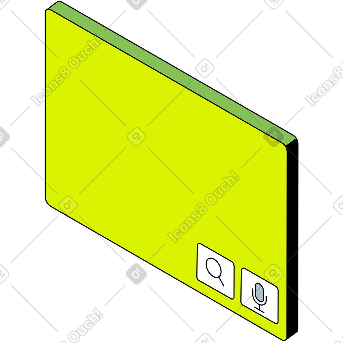 Illustration Plaque de traduction dans le style Isometric à télécharger aux formats PNG, SVG