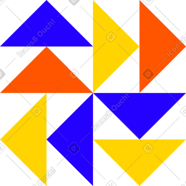 Comples shape of triangles PNG, SVG