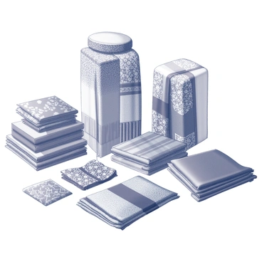 A collection of scarves displayed elegantly. Each scarf features intricate patterns such as paisleys, stripes, floral designs, and geometric shapes. The scarves are arranged in a way that showcases their unique textures and details. Some scarves are draped over a wooden surface, while others are neatly folded beside them. The scene is well-lit to highlight the fine craftsmanship and design of each scarf.