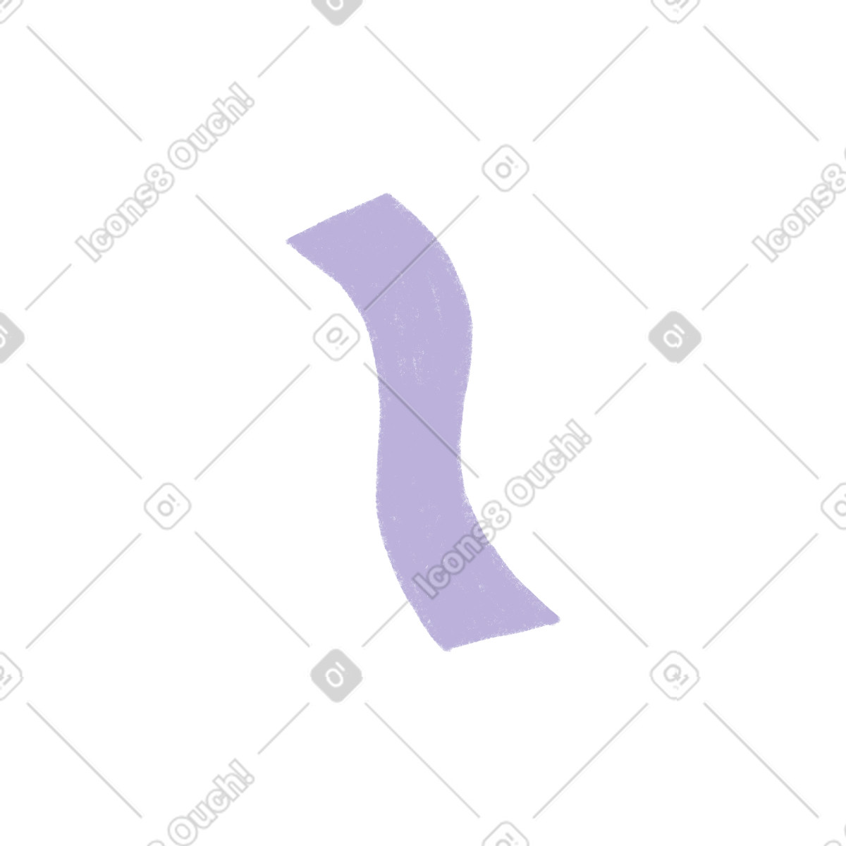 Ilustração de Purple decorative ribbon em no estilo Tutti para baixar em PNG, SVG