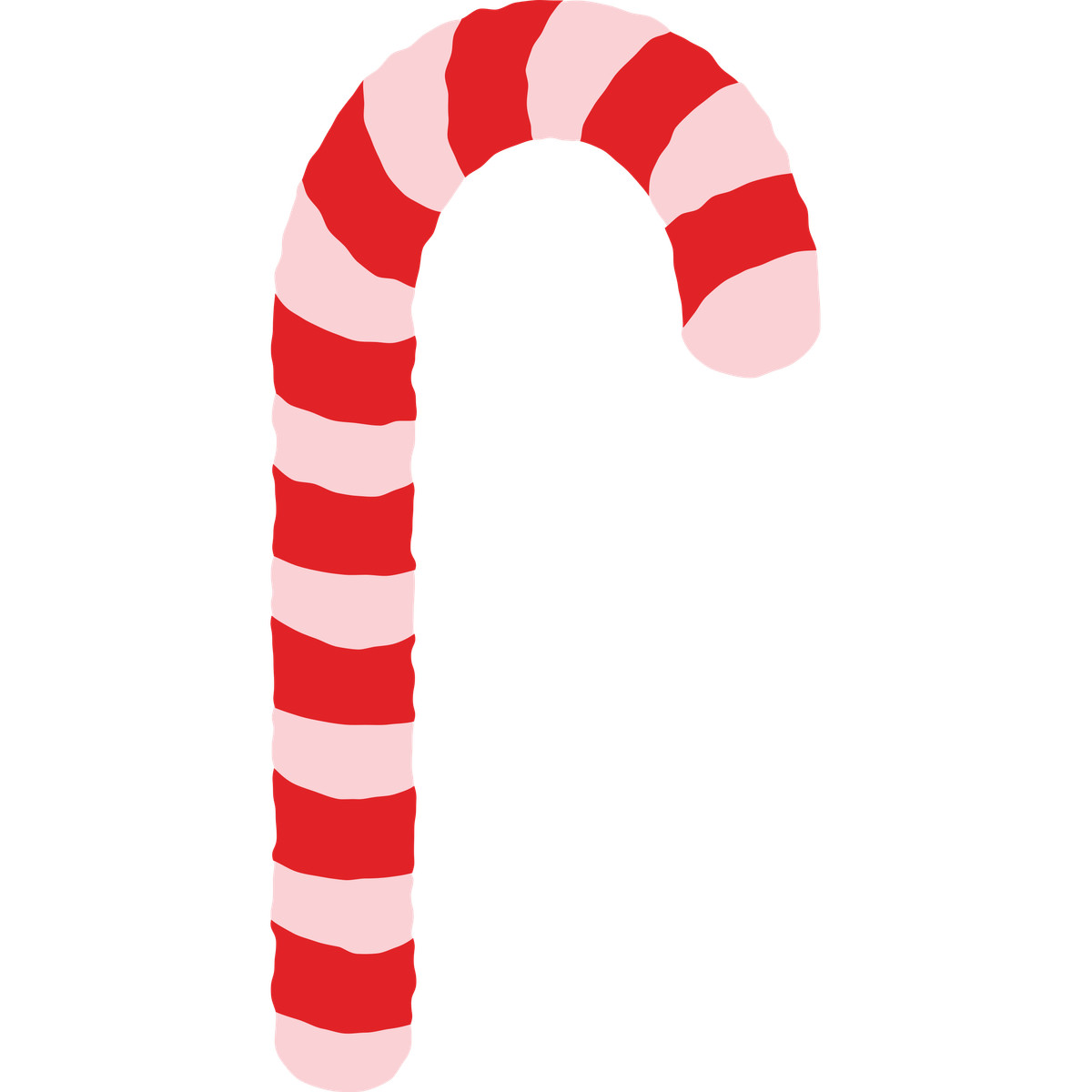Christmas candy cane illustration in Cherry style download in PNG, SVG